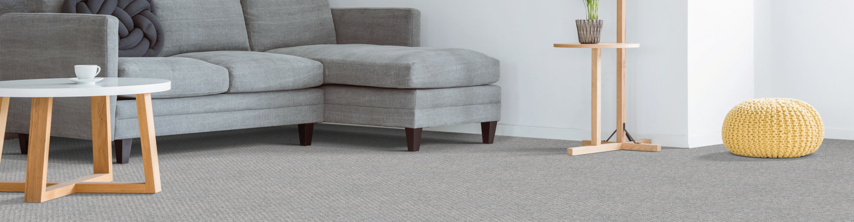 neutral carpet in living room